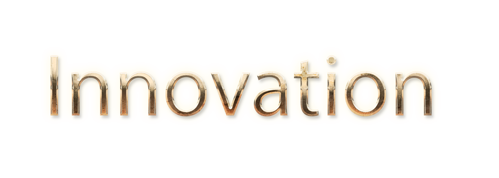 WORD INNOVATION gold text typography PNG images free